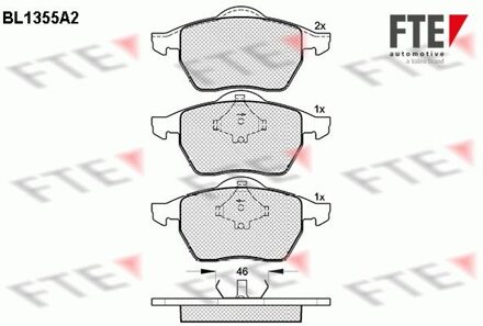 Audi Remblokken set BL1355A2
