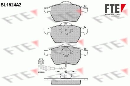 Audi Remblokken set BL1524A2