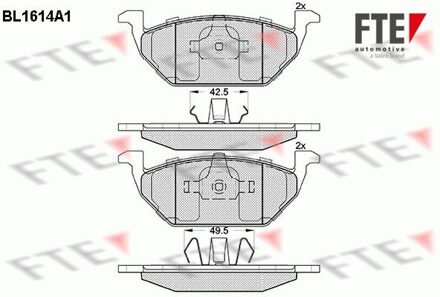 Audi Remblokken set BL1614A1