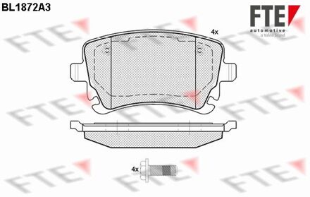 Audi Remblokken set BL1872A3