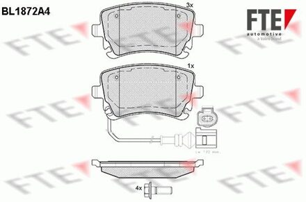 Audi Remblokken set BL1872A4