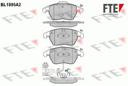 Audi Remblokken set BL1895A2