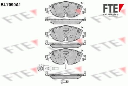 Audi Remblokken set BL2090A1