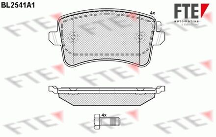Audi Remblokken set BL2541A1