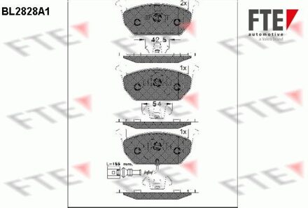 Audi Remblokken set BL2828A1