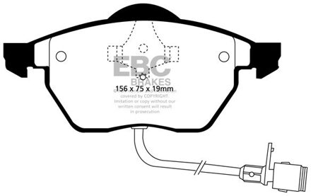 Audi Remblokkenset EBC Ultimax2 DP836 DP836