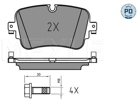Audi Remblokkenset, schijfrem 0252230717PD