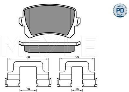 Audi Remblokkenset, schijfrem 0252448317PD