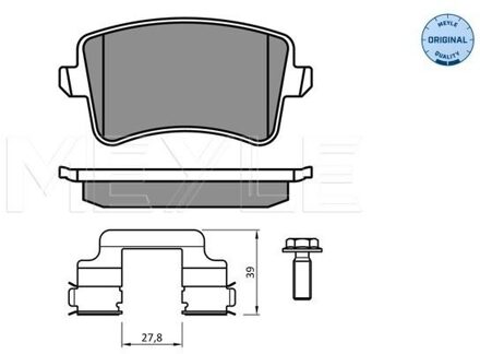 Audi Remblokkenset, schijfrem 0252460617K2