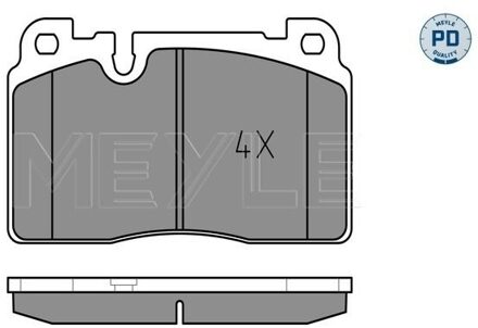 Audi Remblokkenset, schijfrem 0252564316PD
