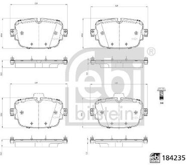Audi Remblokkenset, schijfrem 184235
