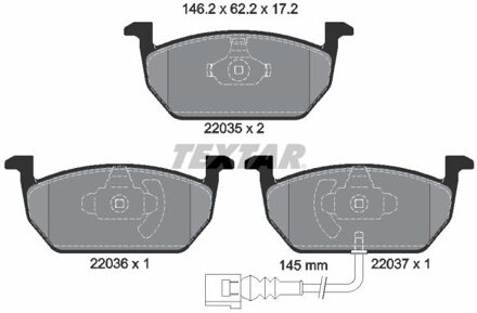 Audi Remblokkenset, schijfrem 2203501