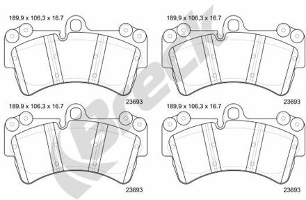 Audi Remblokkenset, schijfrem 236930055300