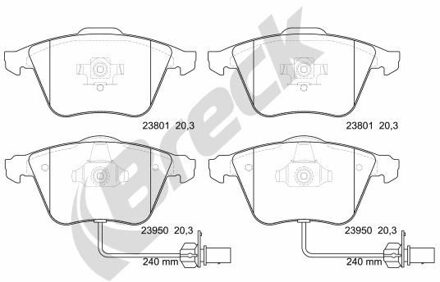 Audi Remblokkenset, schijfrem 239500055210