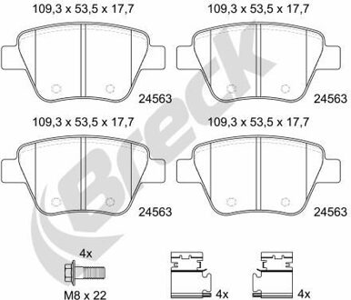Audi Remblokkenset, schijfrem 245630070400