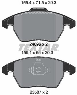 Audi Remblokkenset, schijfrem 2469601