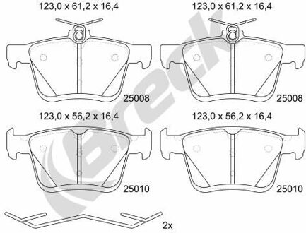 Audi Remblokkenset, schijfrem 250080070400