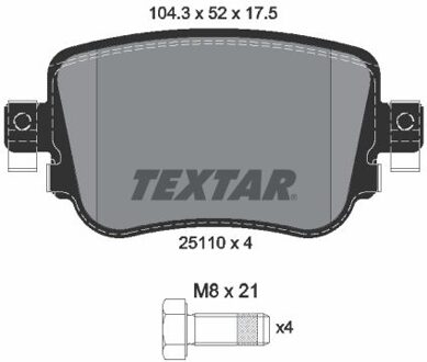 Audi Remblokkenset, schijfrem 2511001