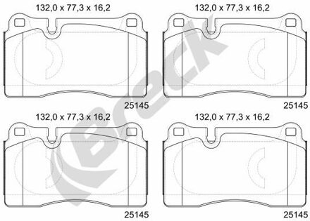 Audi Remblokkenset, schijfrem 251450055100