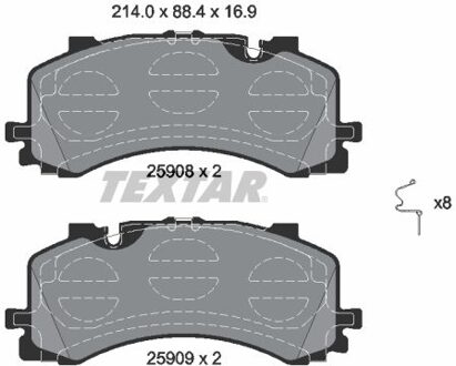 Audi Remblokkenset, schijfrem 2590801