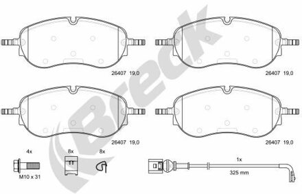 Audi Remblokkenset, schijfrem 264070065100