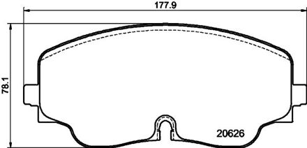 Audi Remblokkenset, schijfrem 8DB355041051