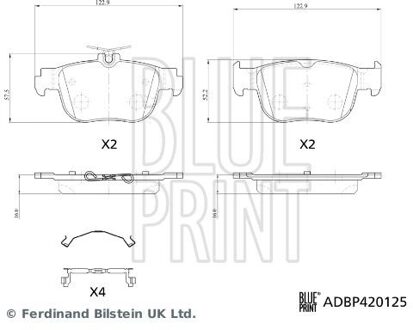 Audi Remblokkenset, schijfrem ADBP420125