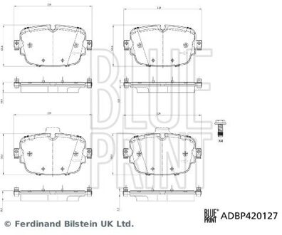 Audi Remblokkenset, schijfrem ADBP420127