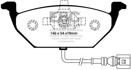 Audi Remblokkenset, schijfrem DP1329