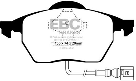 Audi Remblokkenset, schijfrem DP1330