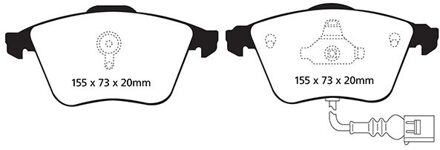 Audi Remblokkenset, schijfrem DP1946