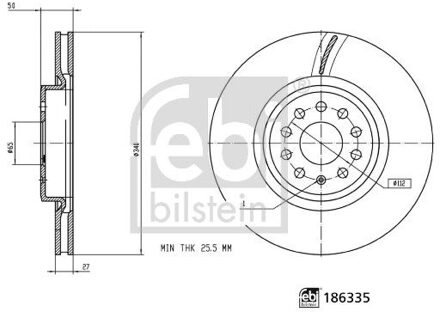 Audi Remschijf 186335