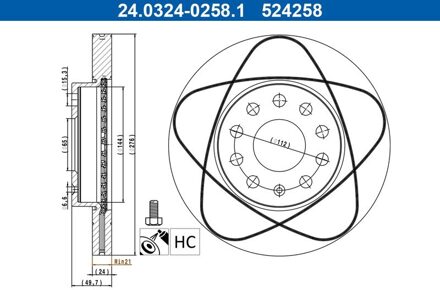 Audi Remschijf 24032402581
