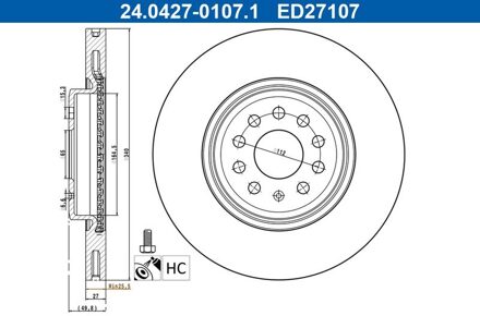Audi Remschijf 24042701071