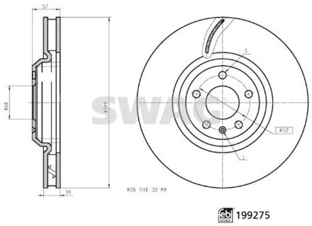 Audi Remschijf 33113345