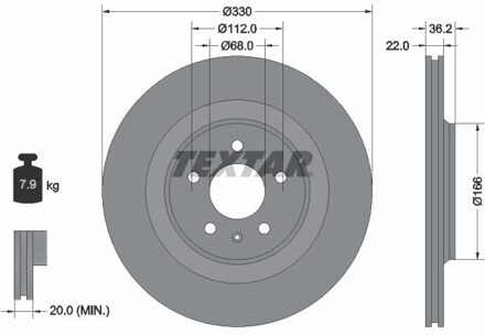 Audi Remschijf 92160303