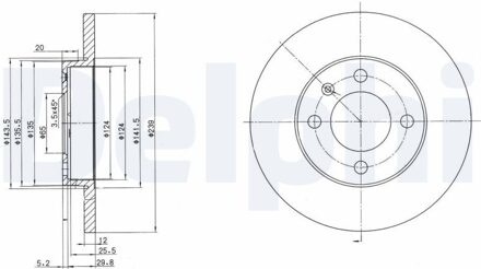 Audi Remschijf BG2116