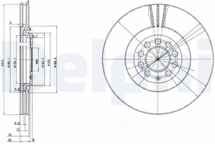 Audi Remschijf BG3528