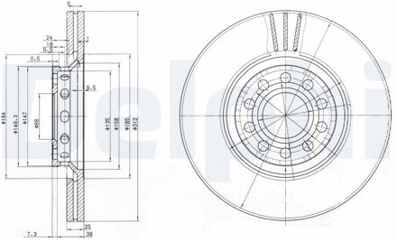 Audi Remschijf BG3657