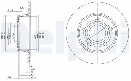 Audi Remschijf BG3672