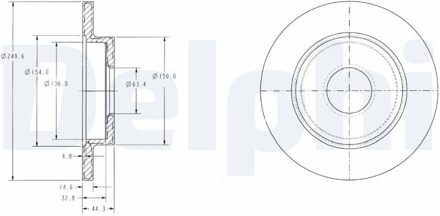 Audi Remschijf BG3673