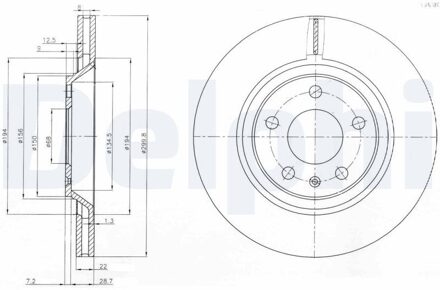 Audi Remschijf BG3997