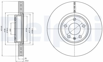 Audi Remschijf BG4346C