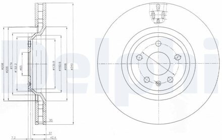 Audi Remschijf BG9054
