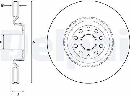 Audi Remschijf BG9952