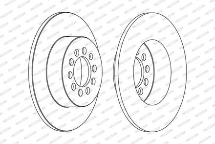 Audi Remschijf DDF1224C
