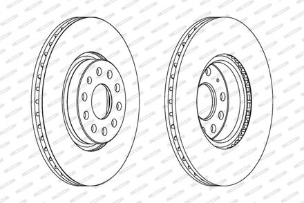 Audi Remschijf DDF1305C