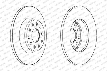 Audi Remschijf DDF1306C