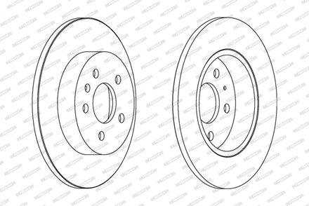 Audi Remschijf DDF1423C