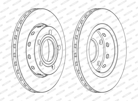 Audi Remschijf DDF1887C